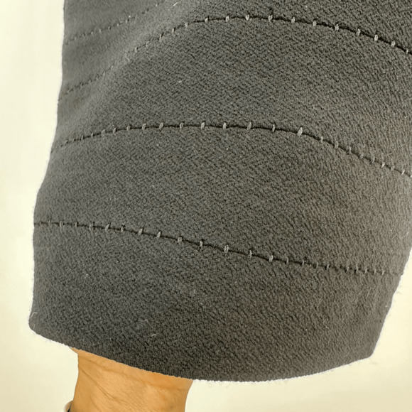 Diane Von Furstenberg Bodycone Bandage Wool Midi Dress Sz 4 Old Money Minimalist - Picture 6 of 12